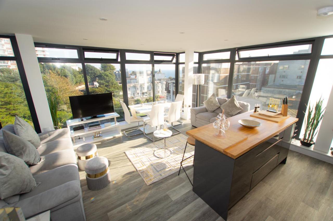 * Panoramic Penthouse With Sea & City Views Борнмът Екстериор снимка